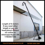 Remote PT head octagonal cross section Video Camera Crane Jib