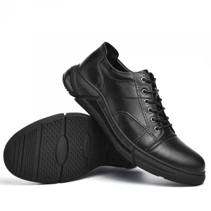 Retro Genuine Leather shoes with microfiber lining mens casual leather shoes