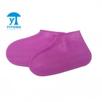 reusable safe non slip silicone shoe covers waterproof rubber rain boots
