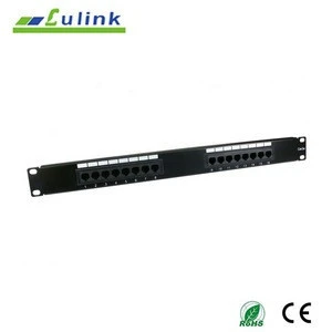 Rj45 1u 19 Network Patch Panel 24port Cat6 With Cable Manager