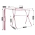 Rose Gold Aluminum Collapsible Clothes Drying Rack Laundry For Garment Dryer Stand