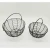 Import Round Metal Wire Egg Baskets Wire Fruit Baskets with Handle Country Vintage Style Storage Baskets. Matt Black, Set of 2 from China