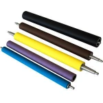 Rubber coating roller for printing press
