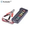 Runleader 12V Car Digital Battery Load Tester 6 LED Alternator Motorcycle Vehicle Display