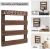 Import Rustic Coffee Mug Rack Wall Mounted Wood Cups Rack Organizer 12 Hooks with Display Storage and Collection Shelf(Retro Brown) from China