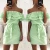 Import S-3XL Vertical Stripes Sexy Dresses Off Shoulder Flounce Ruffle Summer Casual Wrap Dress from China