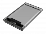 SATA to USB 2.0 HDD Enclosure 2.5' hdd external case SSD Box Transparent hard disk casing