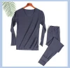Seamless 4-way stitch long johns set for men merino wool thermal underwear