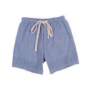 seersucker fabric boys shorts drawstring shorts light blue color boutique shorts