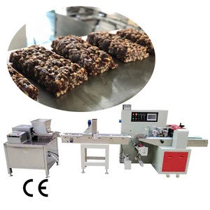 Servo Motor Automatic Protein bar packing machine Energy fruit cereal bar Wrapper Protein Bar Wrapping Making Packaging Machine
