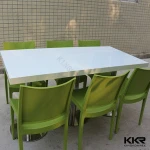 shenzhen restaurant & hotel supplies big marble table / modern restaurant tables and chairs