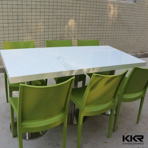 shenzhen restaurant &amp; hotel supplies big marble table / modern restaurant tables and chairs