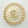 Shiny Gold Exquisite Custom Made Metal Sewing Button for Suits