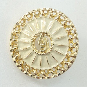 Shiny Gold Exquisite Custom Made Metal Sewing Button for Suits