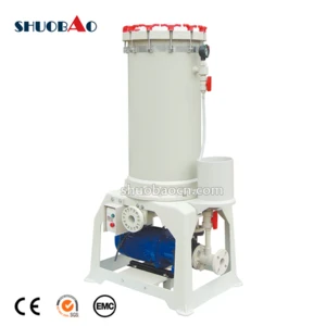 SHUOBAO plastic housing waste water filter system for chemical industry
