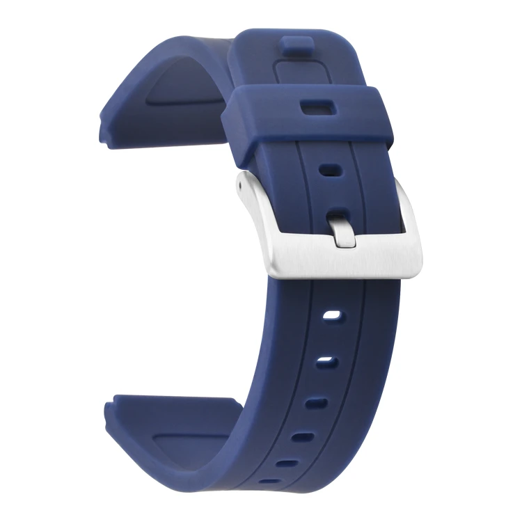 SHX silicone wrist band 22mm watch strap soft silicone watch band watch rubber belt rubber strap