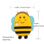 Silicone Baby Teething Toy 100% Infant Safe Chewable Silicone Baby Teether Baby Bee Teether