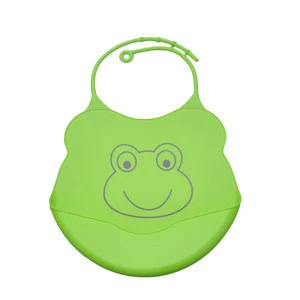 Silicone Bibs Animal Pattern Bpa Free soft Waterproof Washable Adjustable silicone Baby Bibs