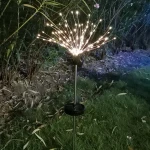 Silvi Holiday Christmas Inserted Ground Garden Grass Fireworks String Led Lawn Solar Powered Outdoor Lights