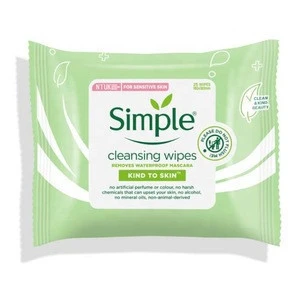 Simple Cleansing Facial Wipes 25 CT