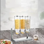 Simple Use Cereal Dispenser Container Stainless steel Plastic dispenser Bulk Dry Food Store for Shops