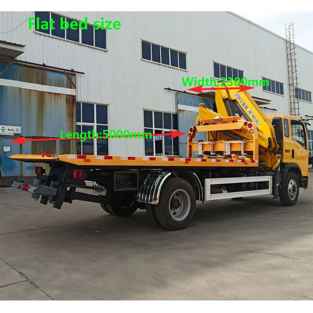 SINOTRUK HOWO 4X2 rotator recovery tow truck for sale wrecker
