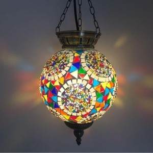 SINOVO  Creative design home e27 tiffany corner chandelier pendant light
