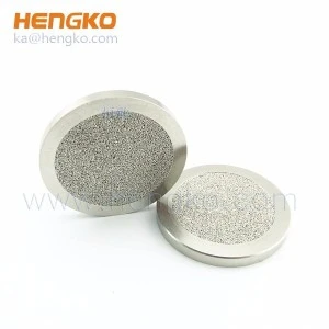 sintered SS filtering gas liquid porous metal filter disc strainers