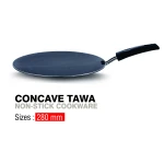 Sleek and High Quality Vijaylakshmi Aluminum Non-stick Coated Concave Tawa 280 x 4 MM