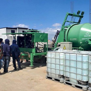 Small mixer pump concrete drum mixer with pump machine with cheap price