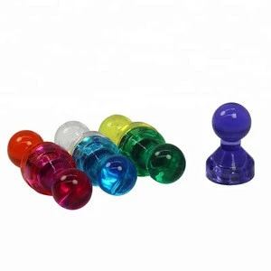 Small size colorful Transparent Magnetic push pin magnet for household sundries