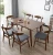 Import Solid wood dining table Malaysia imported rubber wood dining room furniture 1 table 4 chairs 6 chairs combination from China
