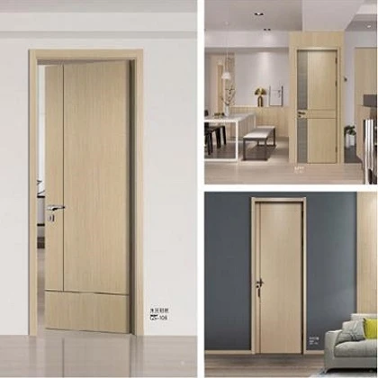 Solid wood door China 20 years old brand pure natural solid wood door anticorrosion noise reduction