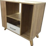 solid wood legs functional wooden bookcase
