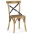 Import (SP-EC140) Antique classic X Back chair cross back chair with pillow or cushion /crossback chair with rattan seat from China