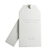 Special environmentally friendly paper tags clothing hangtags colorless gravure