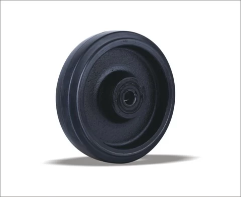 Special high quality non-marking rubber cast iron wheel use in freezers and sudden increase in temperatures Very smooth rolling