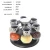 Import spice glass jars shaker 16pcs seasoning jar spice containers for kitchen Multipurpose Revolving Glass Spice Jar Rack from China