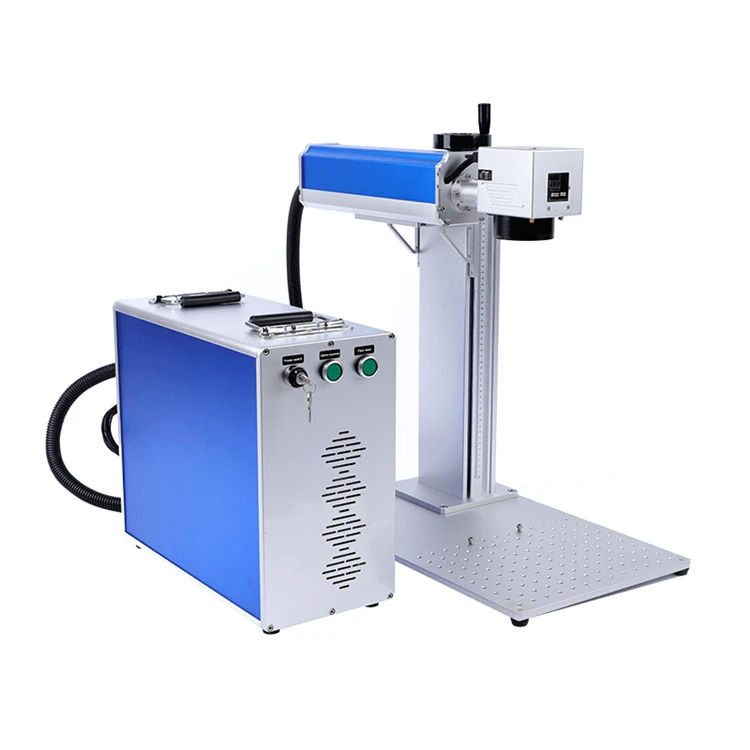 Split Portable JPT Max Raycus 20W 30W 50W Fiber Laser Marking Machine  Metal Plastic Fiber Laser Engraving Machine