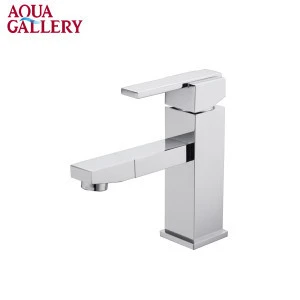 Square Design Chrome Finished Deck Mounted Durable Brass Bidet Faucet