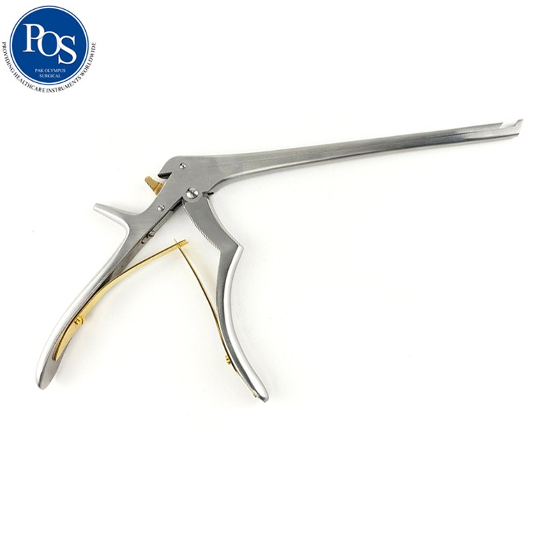 Stainless Steel Neurosurgery Orthopedic Surgical Instruments Kerrison Laminectomy Bone Punch Rongeur 90 Degree