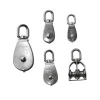 Stainless steel single heavy block M20 size stainless steel bearing pulley steel wire rope pulleys wheel