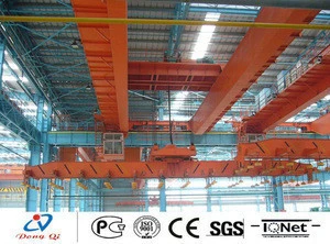 steel coil pipe billet scrap lifting heavy duty bridge crane workshop overhead crane