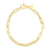 Sterling Silver Gold Plated Paperclio Bracelet
