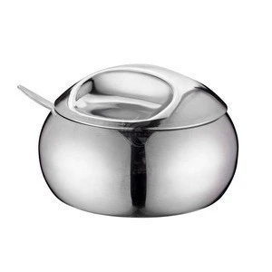 Stocked---Stainless Steel Sugar Bowl Set Sugar Dispenser with Lid Serving Spoon