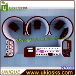 Stylish nail manicure table, nail bar tables design with your logo