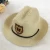 Import Sun protection kids custom western cowboy straw hats with logo from China