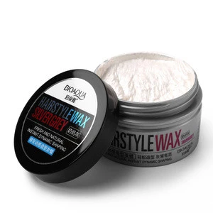 Super Professional Fashion Style Shine Silver Grey Color Hair Wax For Men