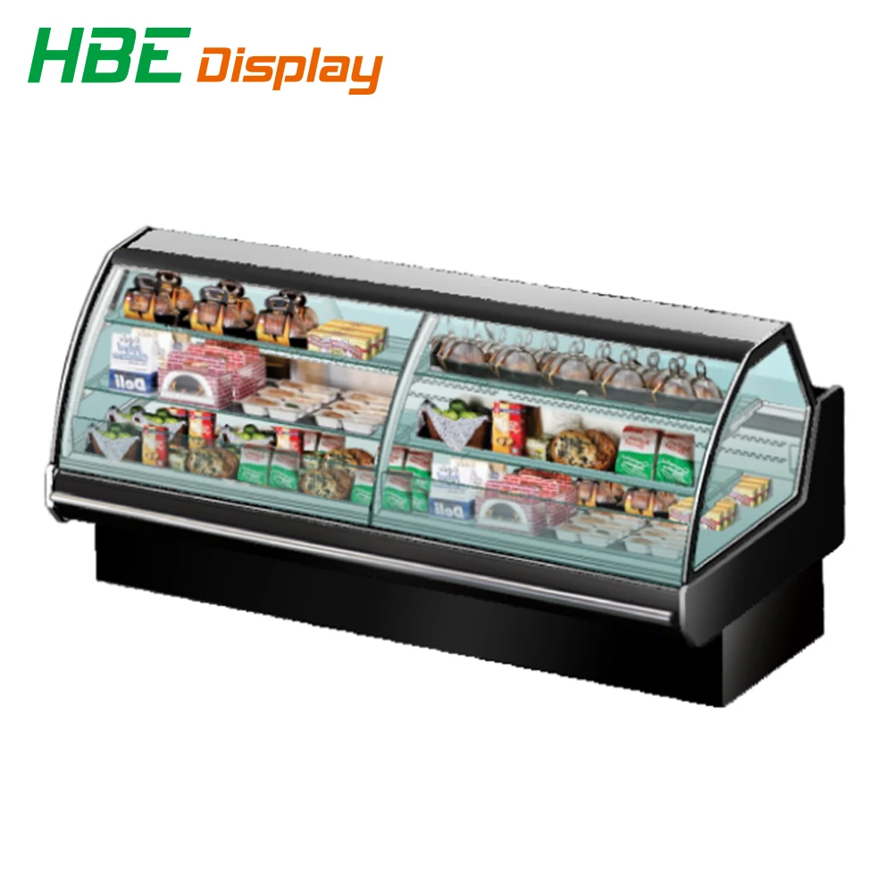 Supermarket Commercial Refrigerator Ice Cream Glass Door Display Freezer