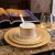 Import Surprise Price 4 Pieces Nordic Royal Golden Mosaic Kitchen Accessories Ceramic Coffee Tea Sets from China